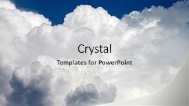  Presentation with stormy sky and dark clouds - Presentation theme consisting of dramatic sky with stormy clouds background and a light gray colored foreground