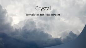  Presentation with clouds - Slide set enhanced with dramatic sky with stormy clouds background and a white colored foreground