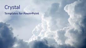  Presentation with clouds - Presentation featuring breakfast in bed with fruits and omelette on a tray background and a gray colored foreground.