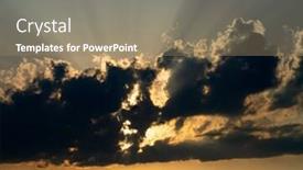  Presentation with toxic work environment - Presentation design having dramatic-sky-with-sunrays-world background and a coral colored foreground