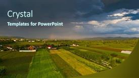  Presentation with transylvania - Amazing slides having dramatic-sky-with-thunderstom-over backdrop and a ocean colored foreground