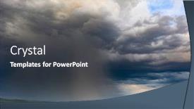 Presentation with transylvania - Cool new PPT theme with dramatic-sky-with-thunderstom-over backdrop and a dark gray colored foreground