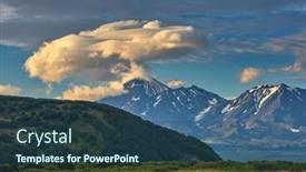 Presentation with spectacular - Amazing slide set having dramatic-spectacular-lenticular-cloud-formation backdrop and a ocean colored foreground