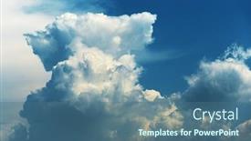  Presentation with dark blue - Cool new PPT layouts with dramatic-stormy-clouds-as-natural backdrop and a ocean colored foreground