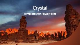  Presentation with sahara - PPT layouts enhanced with desert tassili n'ajjer algeria background and a ocean colored foreground