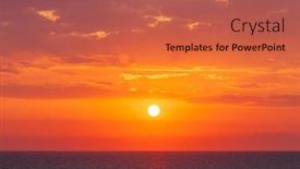  Presentation with black sea - PPT layouts having dramatic-sunset-at-the-black background and a red colored foreground