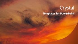  Presentation with dark forest landscape - PPT layouts having dramatic-sunset-bright-red-sky background and a red colored foreground