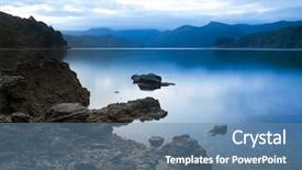  Presentation with sounds - PPT layouts enhanced with dramatic sunset over marlborough sounds new zealand background and a teal colored foreground