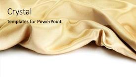  Presentation with rippled white silk - Beautiful PPT theme featuring drapes - beautiful silk drape isolated backdrop and a blonde colored foreground