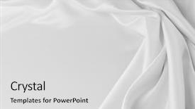  Presentation with rippled white silk - Audience pleasing presentation theme consisting of drapes - closeup of rippled silk fabric backdrop and a  colored foreground