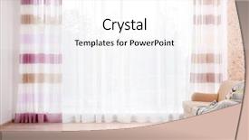  Presentation with curtain - Presentation theme having drapes - new sofa on curtain background background and a white colored foreground