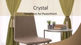  Presentation with curtains - Colorful slide set enhanced with drapes - room interior with beautiful curtains backdrop and a yellow colored foreground