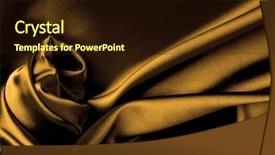  Presentation with satin - Slide deck consisting of drapes - smooth elegant dark gold satin background and a wine colored foreground