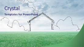  Presentation with house - Audience pleasing slide deck consisting of unhealthy the inscription on the table healthy diet lifestyle body and mental health concept backdrop and a soft green colored foreground