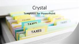  Presentation with income tax - Colorful theme enhanced with drawer with variety of tax backdrop and a white colored foreground