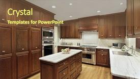  Presentation with luxury - Slides having drawers on granite-top counter background and a  colored foreground