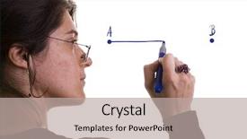  Presentation with man and woman divorce drawing - Amazing presentation having drawing a line from point backdrop and a mint green colored foreground