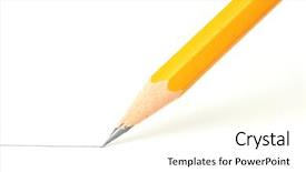  Presentation with on line education - Audience pleasing theme consisting of drawing a line backdrop and a white colored foreground