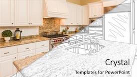  Presentation with childrens drawing - PPT theme consisting of drawing and photo of beautiful background and a white colored foreground