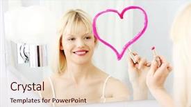  Presentation with heart - Amazing presentation having drawing big heart on mirror backdrop and a lemonade colored foreground