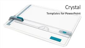  Presentation with engineering - Audience pleasing slide set consisting of drawing board on a white backdrop and a white colored foreground