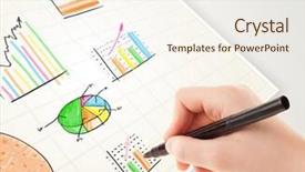  Presentation with recycle - Amazing PPT layouts having drawing colorful graphs and icon backdrop and a  colored foreground