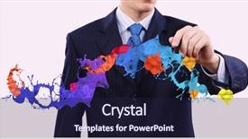  Presentation with marker - Amazing slide deck having exotic flower tail comet meteorites backdrop and a ocean colored foreground