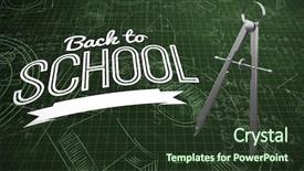  Presentation with quadratic equation - PPT layouts featuring drawing compass against quadratic background and a tawny brown colored foreground