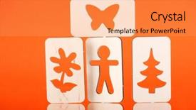  Presentation with wood - Presentation enhanced with drawing flower butterfly - wood icon background and a  colored foreground