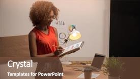  Presentation with mold - Presentation theme consisting of drawing mold - young fashion designer working background and a  colored foreground