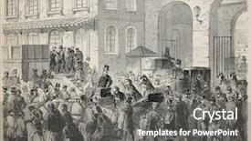  Presentation with wounded - Cool new PPT layouts with drawing of gaildrau after sketch backdrop and a gray colored foreground