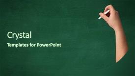  Presentation with clean - Cool new presentation theme with drawing on a clean green backdrop and a ocean colored foreground