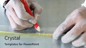  Presentation with metallic - Theme enhanced with drawing on a metallic sheet background and a light gray colored foreground