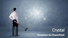  Presentation with modern elegant - PPT layouts enhanced with drawing pie and block chart background and a  colored foreground