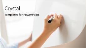  Presentation with flip chart - Presentation having drawing something on flip chart background and a white colored foreground