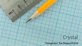  Presentation with engineering drawing tools - Cool new slides with drawing-tools-pencil-and-ruler backdrop and a light blue colored foreground