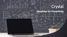  Presentation with electrical engineer solar portable - Beautiful slide deck featuring drawn pie charts graphs number backdrop and a dark gray colored foreground