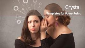  Presentation with sharing - Cool new slide deck with drawn rack cog wheel backdrop and a  colored foreground