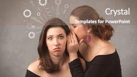  Presentation with sharing - Cool new PPT theme with drawn rack cog wheel backdrop and a  colored foreground