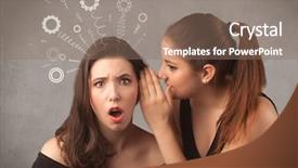  Presentation with sharing - Cool new theme with drawn rack cog wheel backdrop and a  colored foreground