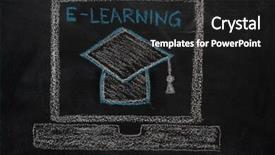  Presentation with learning - PPT layouts having drawn with chalk on blackboard background and a dark gray colored foreground