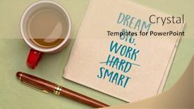  Presentation with career development - Theme having dream-big-work-smart background and a lemonade colored foreground