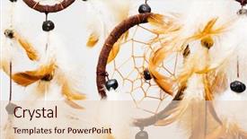  Presentation with dream catcher - Amazing presentation having dream catcher - dreamcatcher isolated on white background backdrop and a lemonade colored foreground