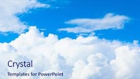  Presentation with skies - PPT theme enhanced with dreams cloud sky - sunshine view skies background and a sky blue colored foreground