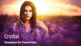  Presentation with meadow - Audience pleasing PPT layouts consisting of dream fantasy - beauty girl portrait sensual woman backdrop and a violet colored foreground