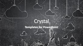  Presentation with world travel - PPT theme consisting of dream travel around the world background and a dark gray colored foreground