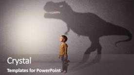  Presentation with modern medicine cardiology concept mixed - PPT theme enhanced with dreamer - i m dreaming about dinosaurus background and a gray colored foreground