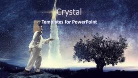  Presentation with space - Slides featuring dreaming-to-explore-space-mixed background and a  colored foreground