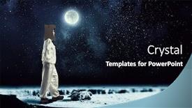  Presentation with space - Colorful PPT layouts enhanced with dreaming-to-explore-space-mixed backdrop and a  colored foreground