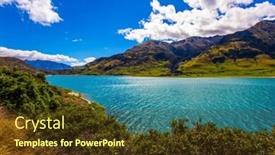  Presentation with new zealand - Cool new presentation theme with dreamland-new-zealand-the-steep backdrop and a tawny brown colored foreground